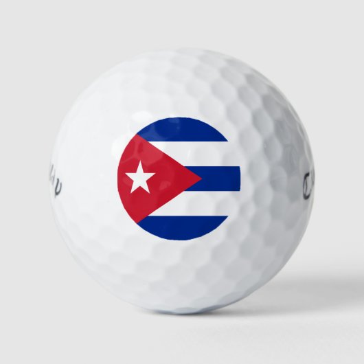 Kuba-Flagge Golfball (Vorderseite)