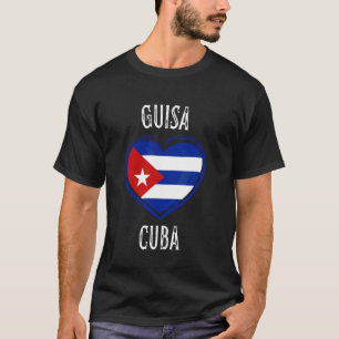 Kuba-Flagge Herz Guisa Stadt T-Shirt