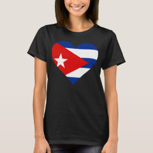 Kuba-Flagge Herz-Kuba-Liebe Kuba T-Shirt