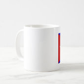 Kuba-Flagge Kaffeetasse (Vorderseite Links)