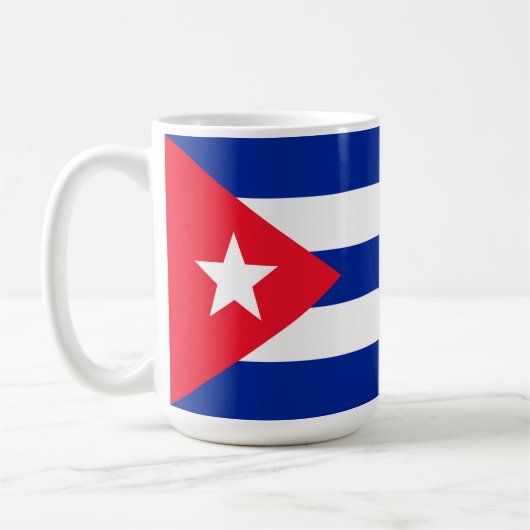Kuba-Flagge Kaffeetasse (Links)