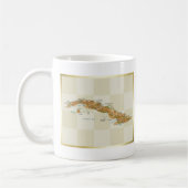 Kuba-Flagge + Karten-Tasse Kaffeetasse (Links)