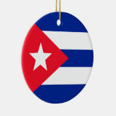 Kuba-Flagge Keramik Ornament (Rechts)