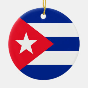Kuba-Flagge Keramik Ornament