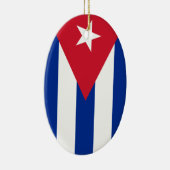 Kuba-Flagge Keramik Ornament (Rechts)