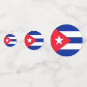 Kuba-Flagge Konfetti (Vorderseiten)