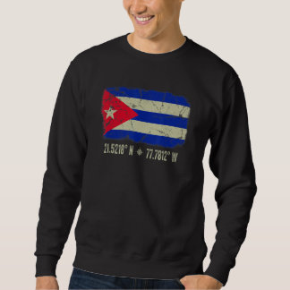 Kuba-Flagge koordiniert Männer Frauen kubanisches Sweatshirt
