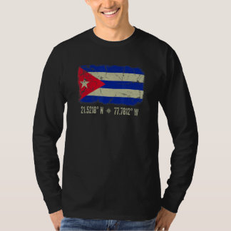 Kuba-Flagge koordiniert Männer Frauen kubanisches T-Shirt