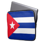Kuba-Flagge Laptopschutzhülle (Vorderseite Links)