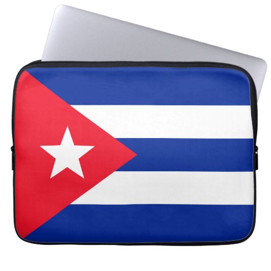 Kuba-Flagge Laptopschutzhülle (Vorderseite)
