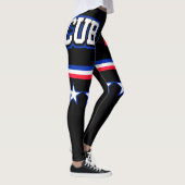 Kuba-Flagge Leggings (Rechts)