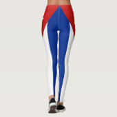 Kuba-Flagge Leggings (Rückseite)