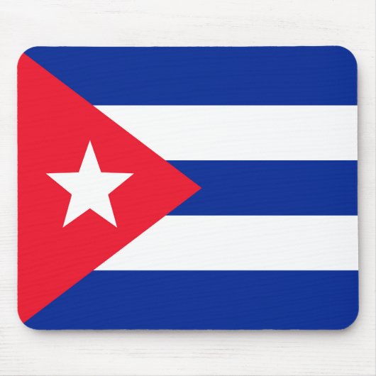 Kuba-Flagge Mousepad (Vorne)