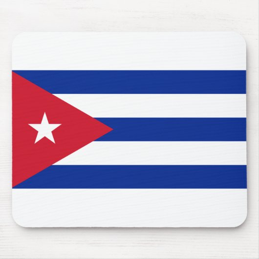 Kuba-Flagge Mousepad (Vorne)