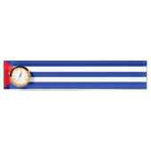 Kuba-Flagge Namensplakette (Vorderseite)