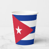 Kuba-Flagge Pappbecher (Rückseite)