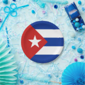 Kuba-Flagge Pappteller (Party)