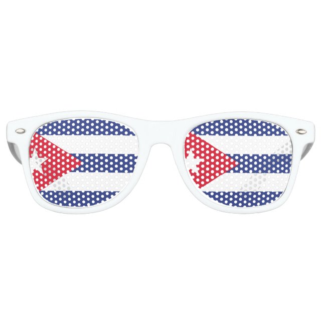 Kuba-Flagge Partybrille (Vorderseite)