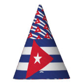 Kuba-Flagge Partyhütchen (Rechts)