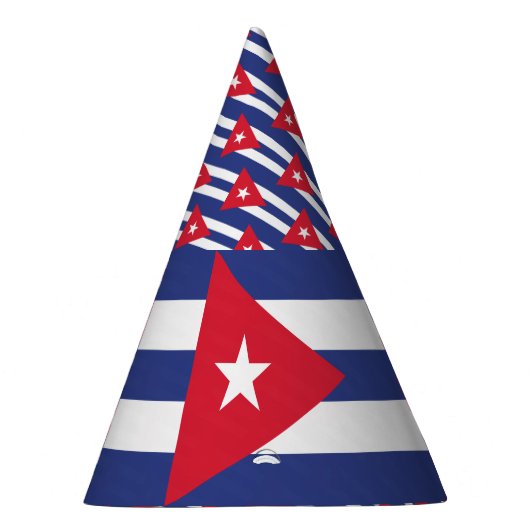 Kuba-Flagge Partyhütchen (Rechts)