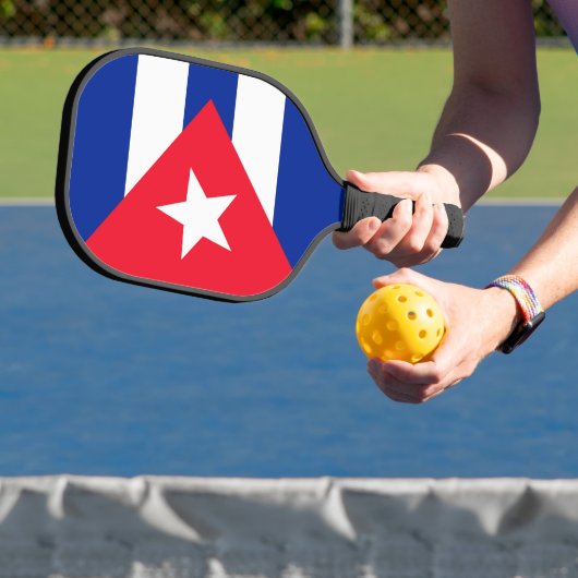 Kuba-Flagge Pickleball Schläger (InSitu)