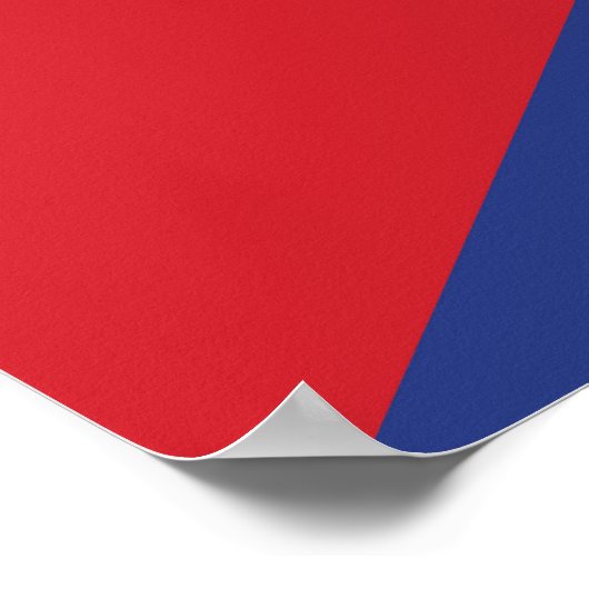 Kuba-Flagge Poster (Ecke)