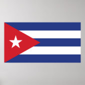 Kuba-Flagge Poster (Vorne)