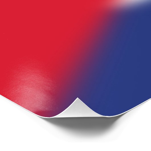 Kuba-Flagge Poster (Ecke)