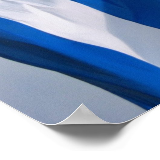 Kuba-Flagge Poster (Ecke)