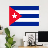 Kuba-Flagge Poster (Heimbüro)