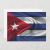 Kuba-Flagge Postkarte (Vorne/Hinten)