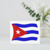 Kuba-Flagge Postkarte (Stehend Vorderseite)