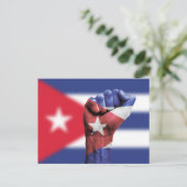 Kuba-Flagge Postkarte (Stehend Vorderseite)