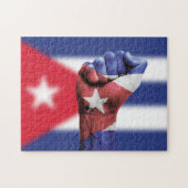 Kuba-Flagge Puzzle (Horizontal)