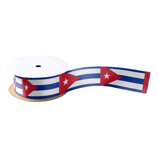 Kuba-Flagge Ribbon Satinband (Spule)