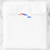 Kuba-Flagge Runder Aufkleber (Tasche)