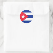Kuba-Flagge Runder Aufkleber (Tasche)