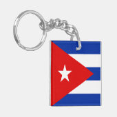 Kuba-Flagge Schlüsselanhänger (Vorderseite links)