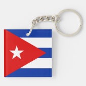 Kuba-Flagge Schlüsselanhänger (Rückseite)