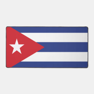 Kuba-Flagge Schreibtischunterlage