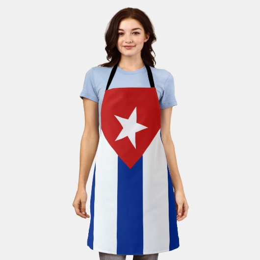 Kuba-Flagge Schürze (Getragen)