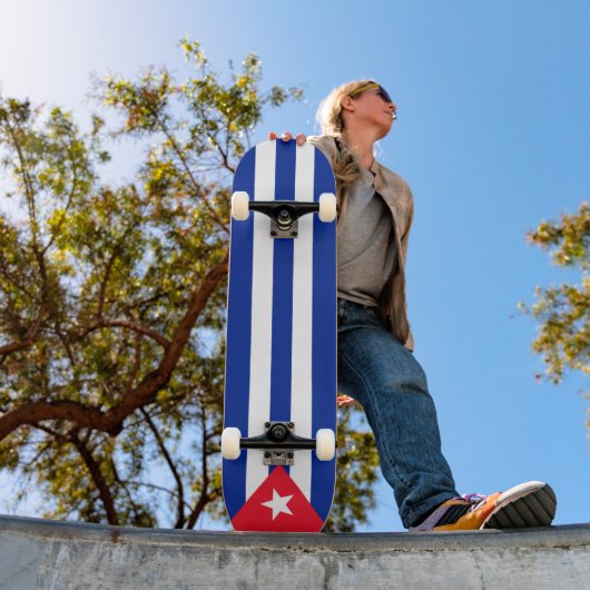 Kuba-Flagge Skateboard (Außenbereich 1)