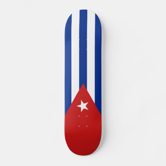 Kuba-Flagge Skateboard (Vorderseite)
