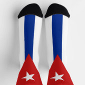 Kuba-Flagge Socken (Oben)