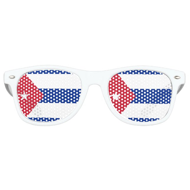 Kuba-Flagge Sonnenbrille (Vorderseite)