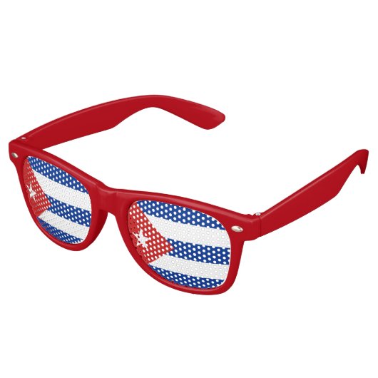 Kuba-Flagge Sonnenbrille (Schrägansicht)