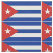 Kuba-Flagge Stoff (Nahaufnahme)