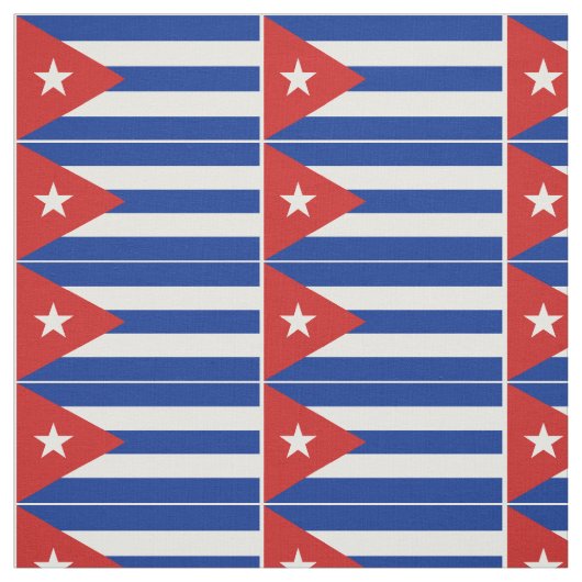 Kuba-Flagge Stoff (Muster)