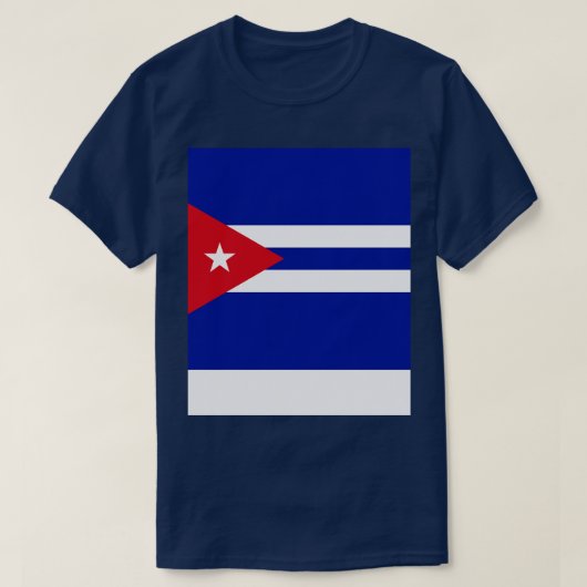 Kuba-Flagge T-Shirt (Design vorne)