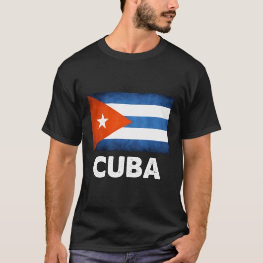 Kuba-Flagge T-Shirt (Vorderseite)